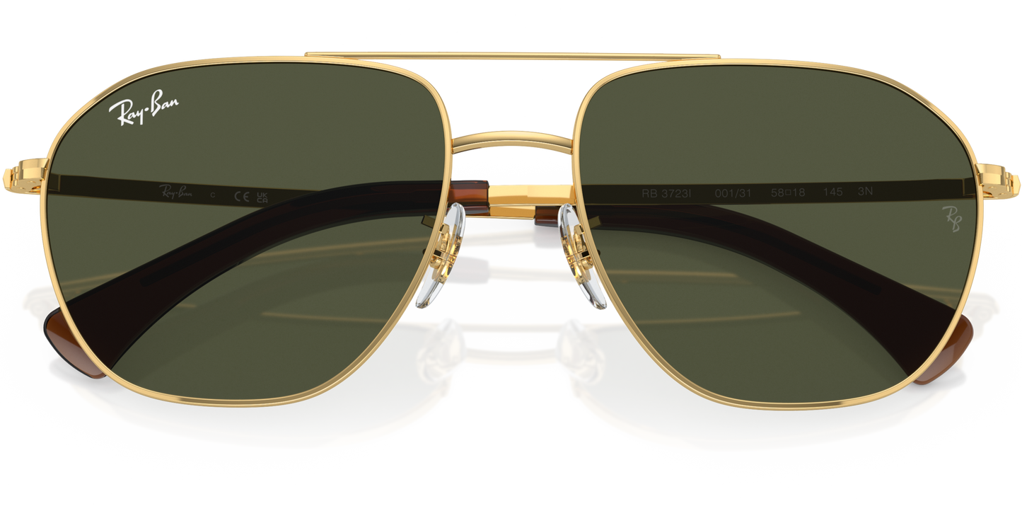 Ray-Ban 0RB3723I 001/31 - Arista gold sunglasses