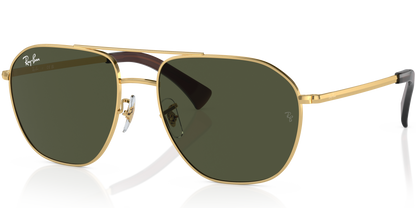 Ray-Ban 0RB3723I 001/31 - Arista gold sunglasses