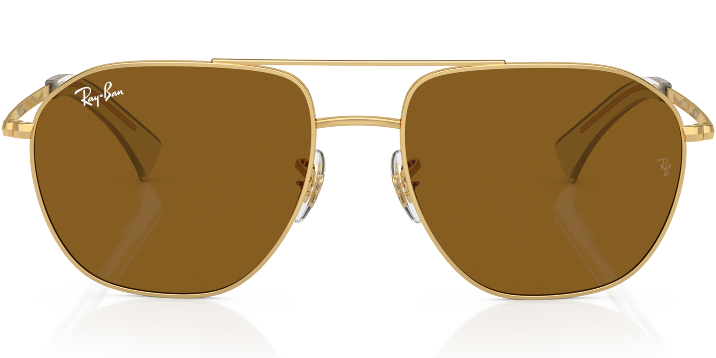 Ray-Ban 0RB3723I 001/33 - Arista gold sunglasses