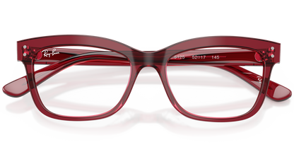 RAY-BAN 0RX5444I 5125 - Transparent burgundy Eyeglasses