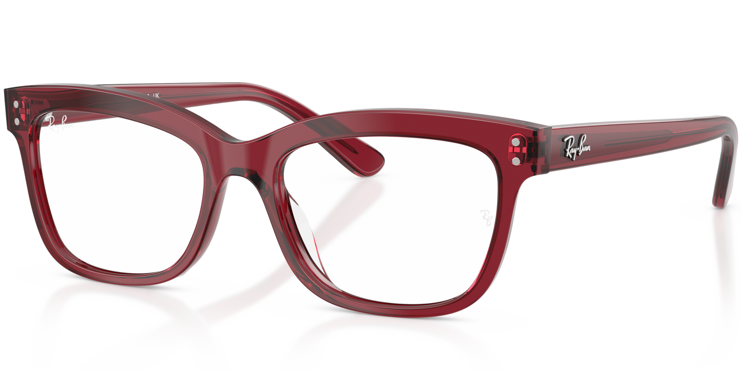 RAY-BAN 0RX5444I 5125 - Transparent burgundy Eyeglasses
