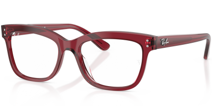 RAY-BAN 0RX5444I 5125 - Transparent burgundy Eyeglasses