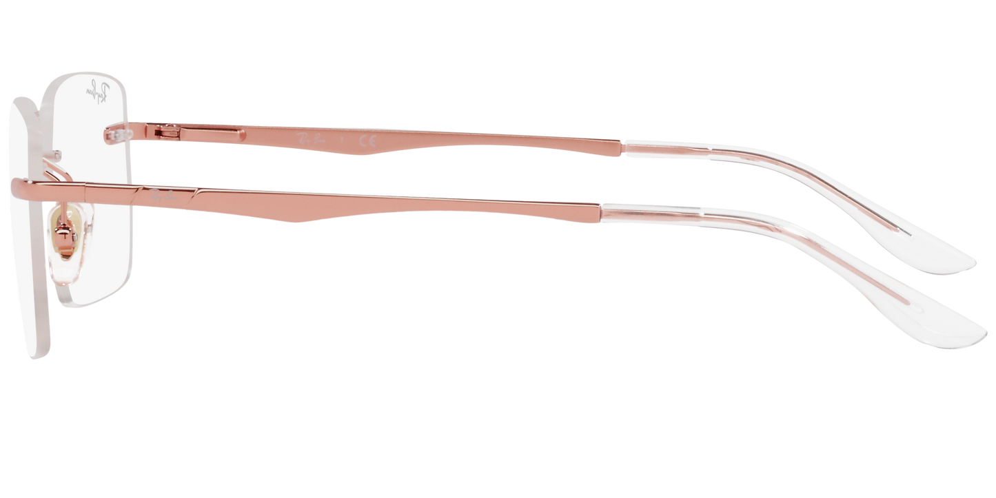RAY-BAN 0RX6483I 3094 - Rose gold Eyeglasses