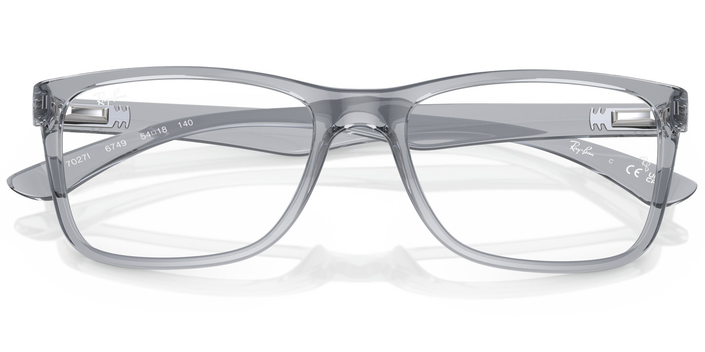 RAY-BAN 0RX7027I 6749 - Transparent grey Eyeglasses