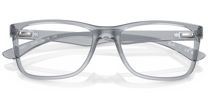 RAY-BAN 0RX7027I 6749 - Transparent grey Eyeglasses