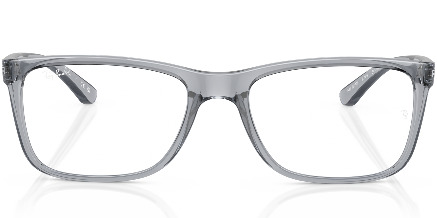 RAY-BAN 0RX7027I 6749 - Transparent grey Eyeglasses
