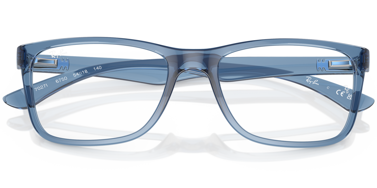 RAY-BAN 0RX7027I 6750 - Transparent blue Eyeglasses