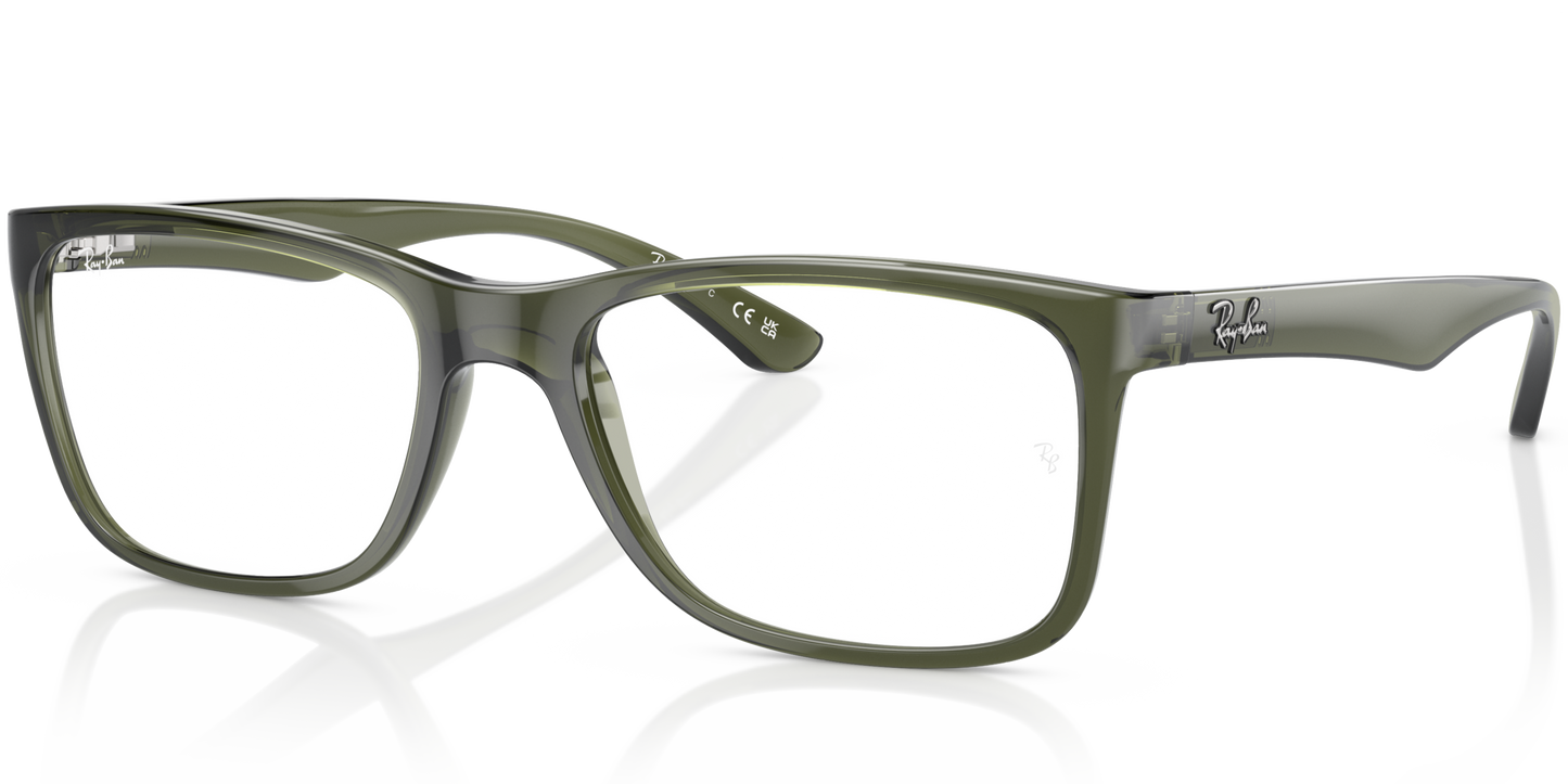 RAY-BAN 0RX7027I 6751 - Transparent olive green Eyeglasses