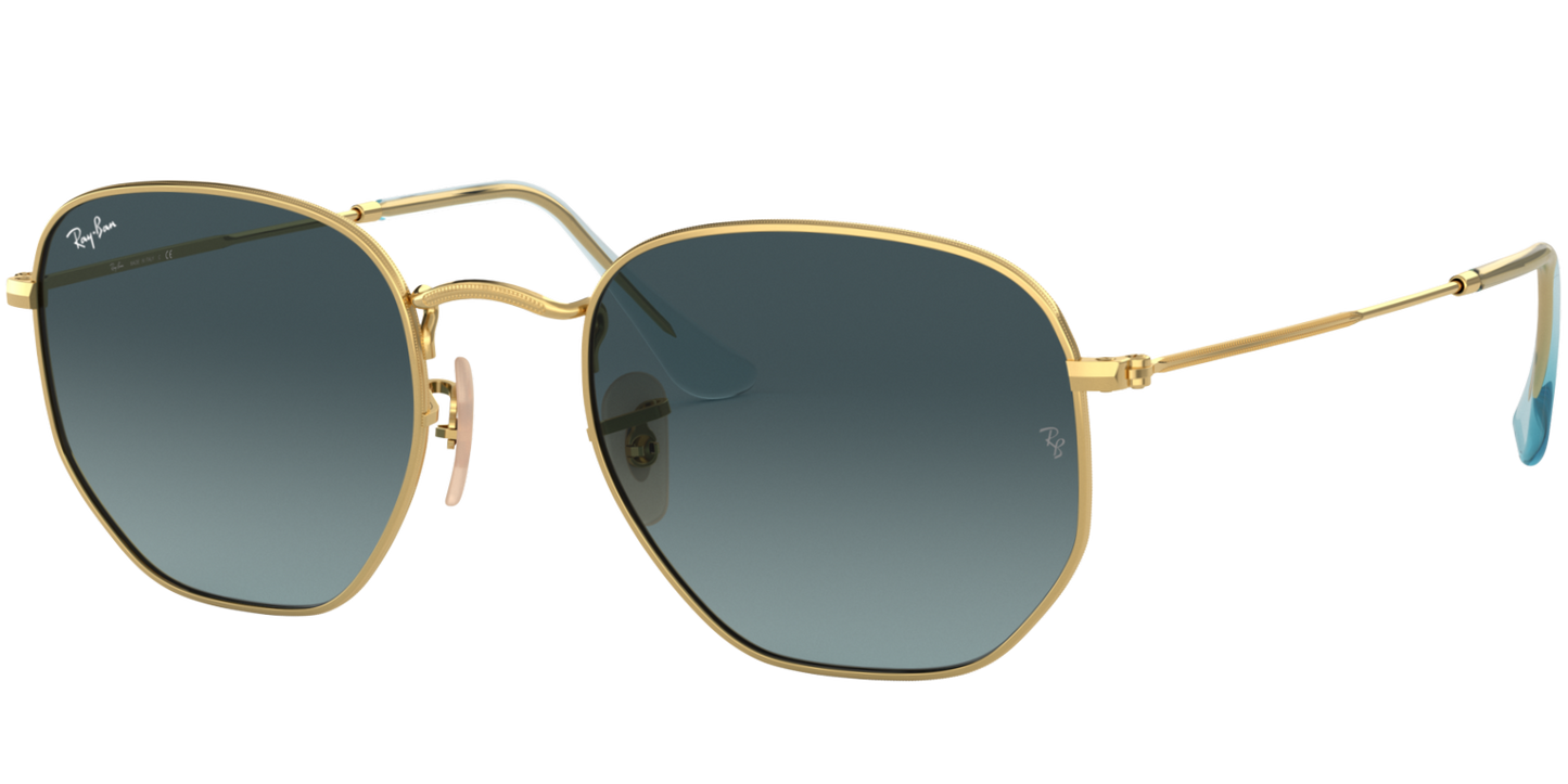 Ray-Ban 0RB3548N 91233M - Arista gold sunglasses