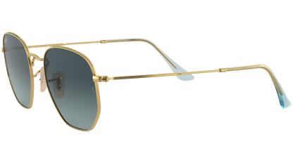 Ray-Ban 0RB3548N 91233M - Arista gold sunglasses