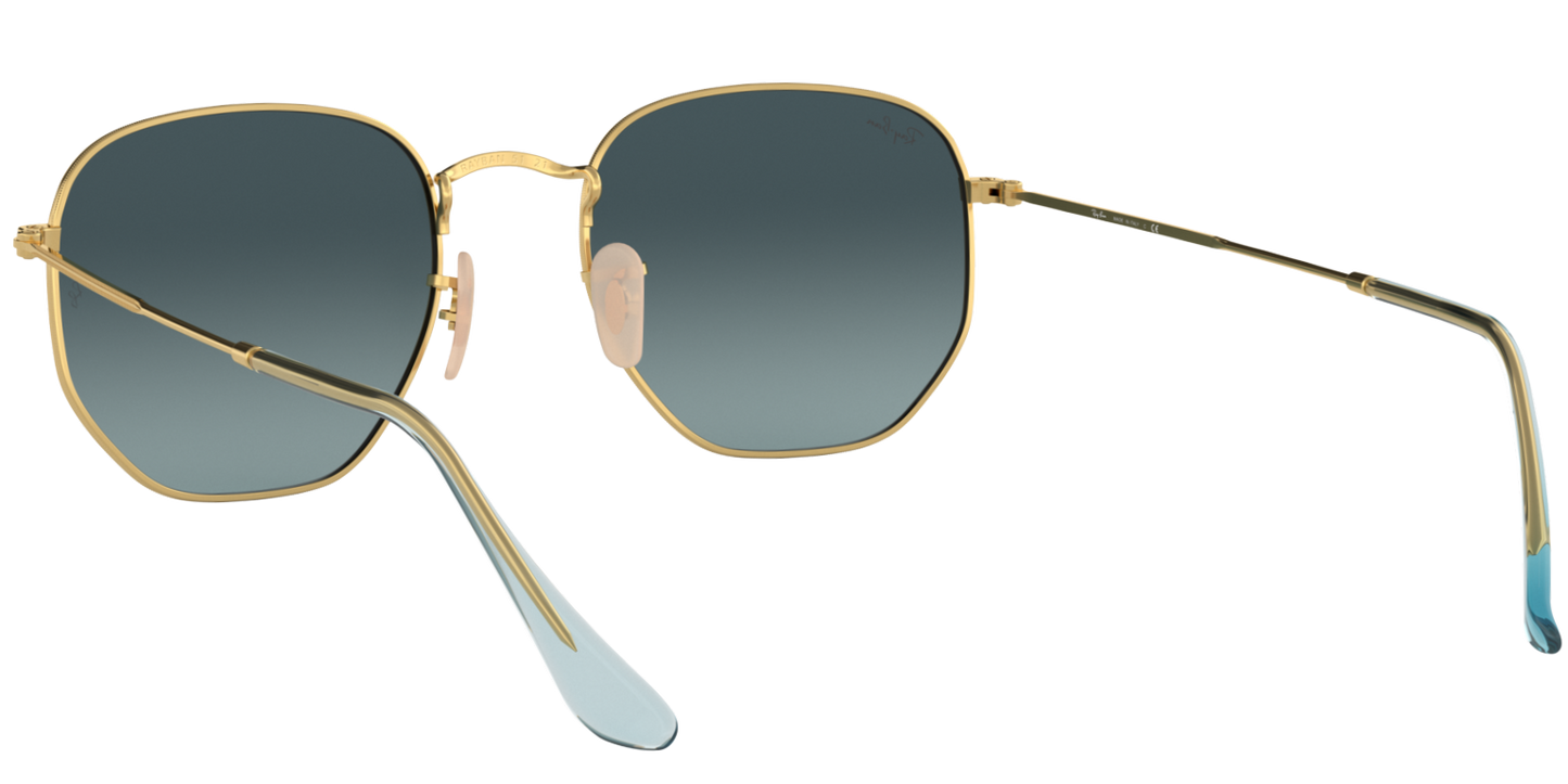 Ray-Ban 0RB3548N 91233M - Arista gold sunglasses