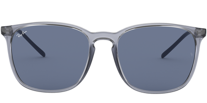 Ray-Ban 0RB4387 639980 - Transparent blue sunglasses