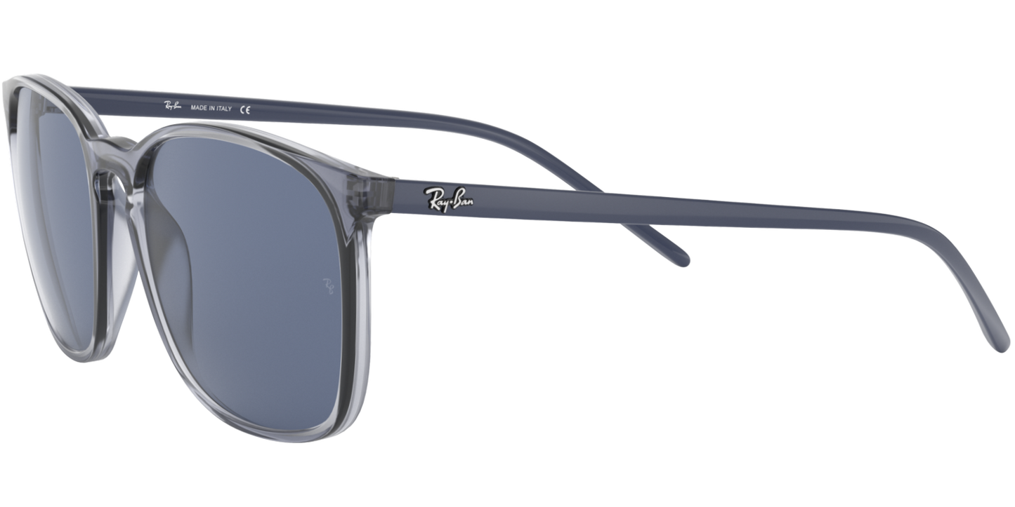 Ray-Ban 0RB4387 639980 - Transparent blue sunglasses