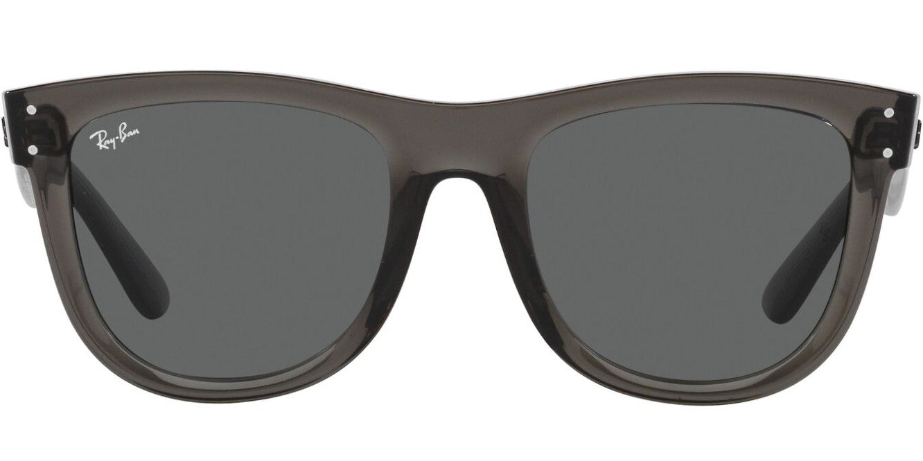 Ray-Ban 0RBR0502S 6707GR - Transparent dark grey sunglasses