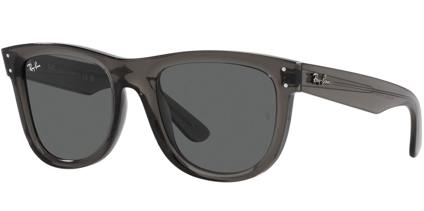 Ray-Ban 0RBR0502S 6707GR - Transparent dark grey sunglasses