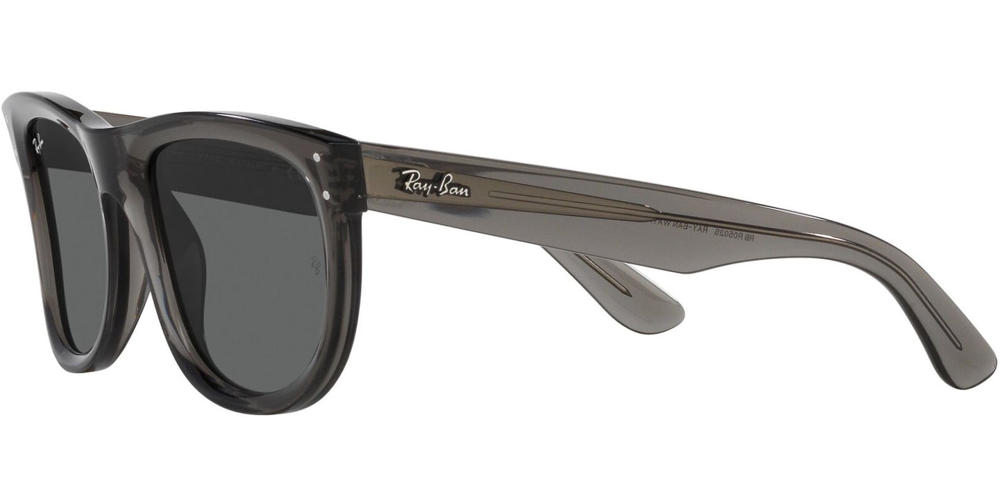 Ray-Ban 0RBR0502S 6707GR - Transparent dark grey sunglasses