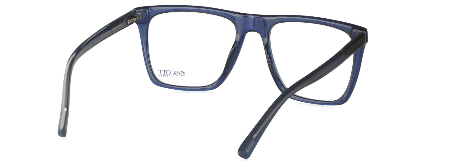 Scott SC 7016 C4 Medium Blue Unisex Eyeglasses