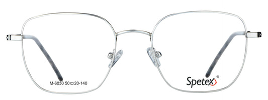M-6030 Silver Medium Silver Unisex  Eyeglasses
