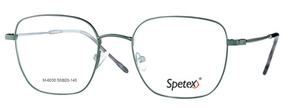 M-6030 G15 Medium Unisex Eyeglasses, green metal frame