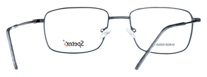 M-6028 black medium unisex eyeglasses with sleek frame design.