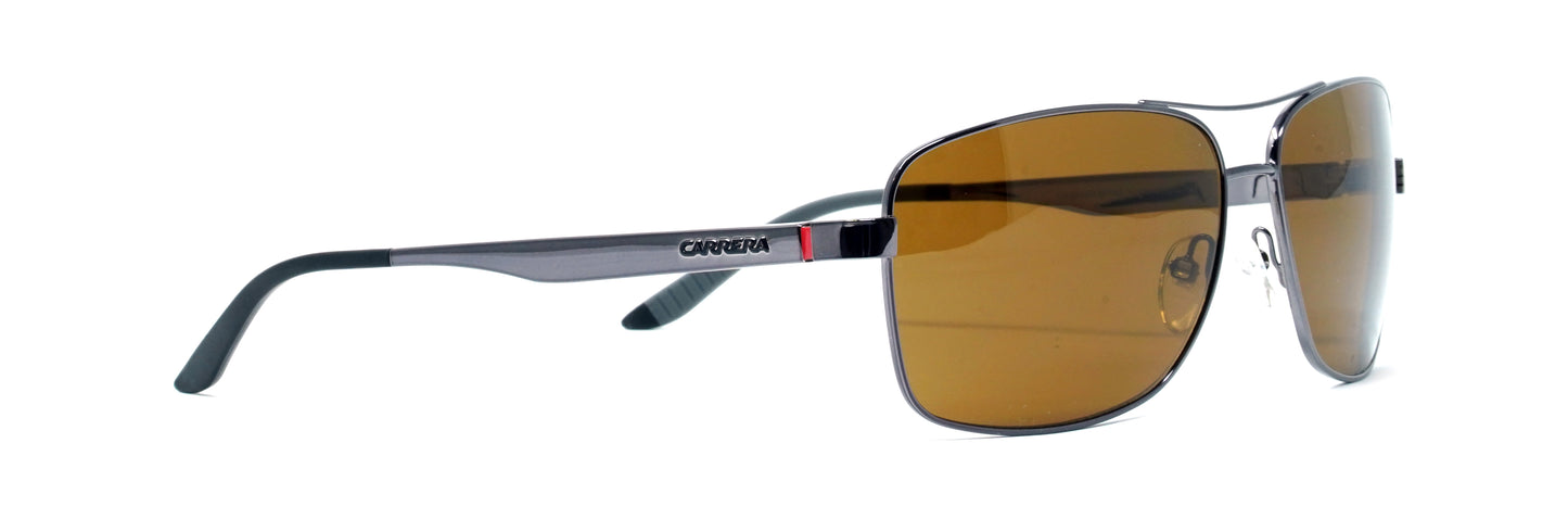 Carrera 8014/S KJ1 Medium Gun/Brown Unisex  Sunglasses