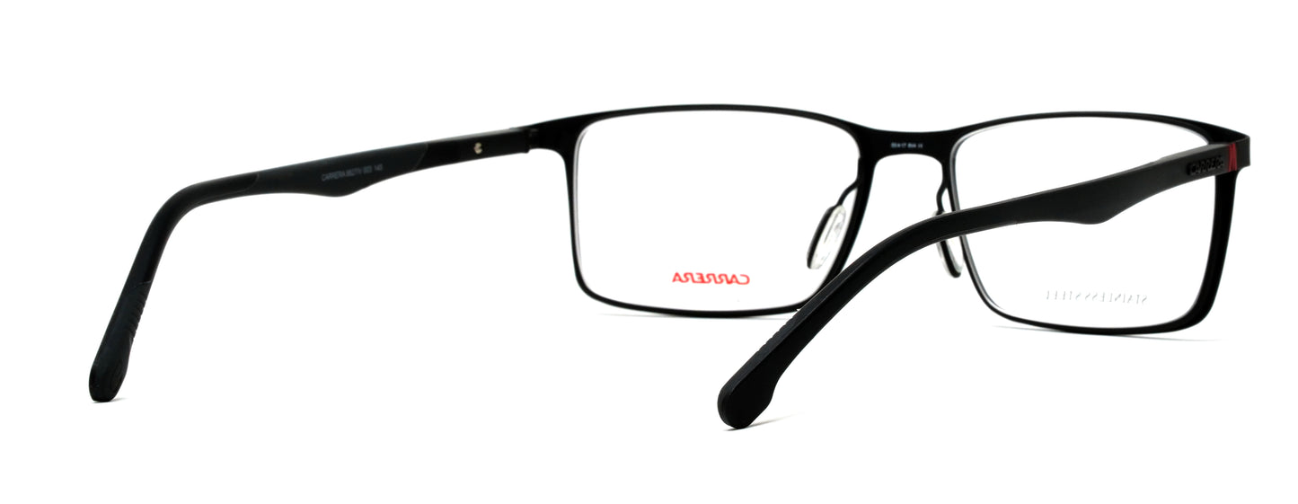 CARRERA 8827/V 003 Medium Matte Black Unisex Premium Eyeglasses