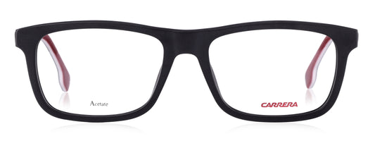Carrera 1106 V 003 Medium Matte Black/Red Unisex Premium Eyeglasses