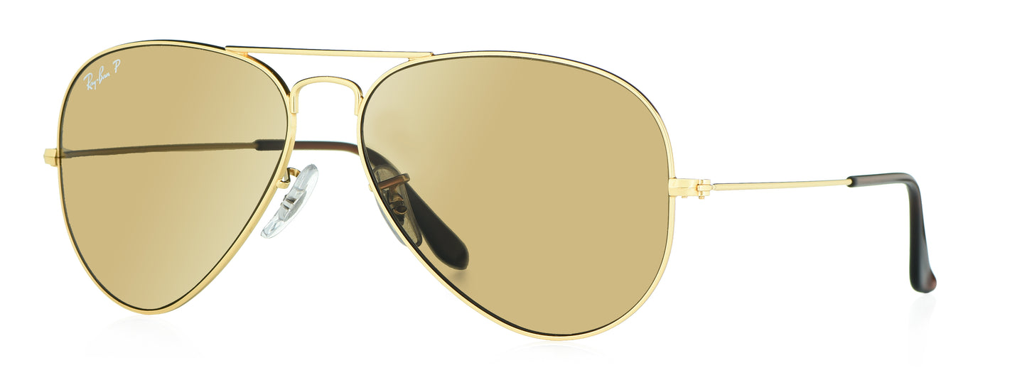 RB 3025 001/57 medium Brown Unisex Premium Sunglasses