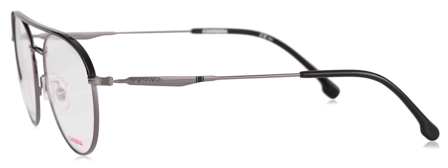 CARRERA 210 KJ1 Medium Gun/Black Unisex Premium Eyeglasses