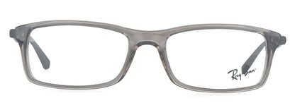 RB 7017 8059 medium transparent grey unisex premium eyeglasses.