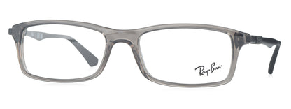 RB 7017 8059 medium transparent grey unisex premium eyeglasses.