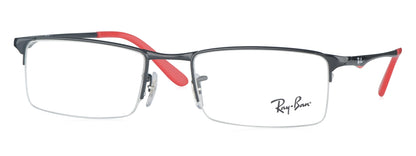 RB 6304I 2509 medium Black/Red Unisex Premium Eyeglasses.