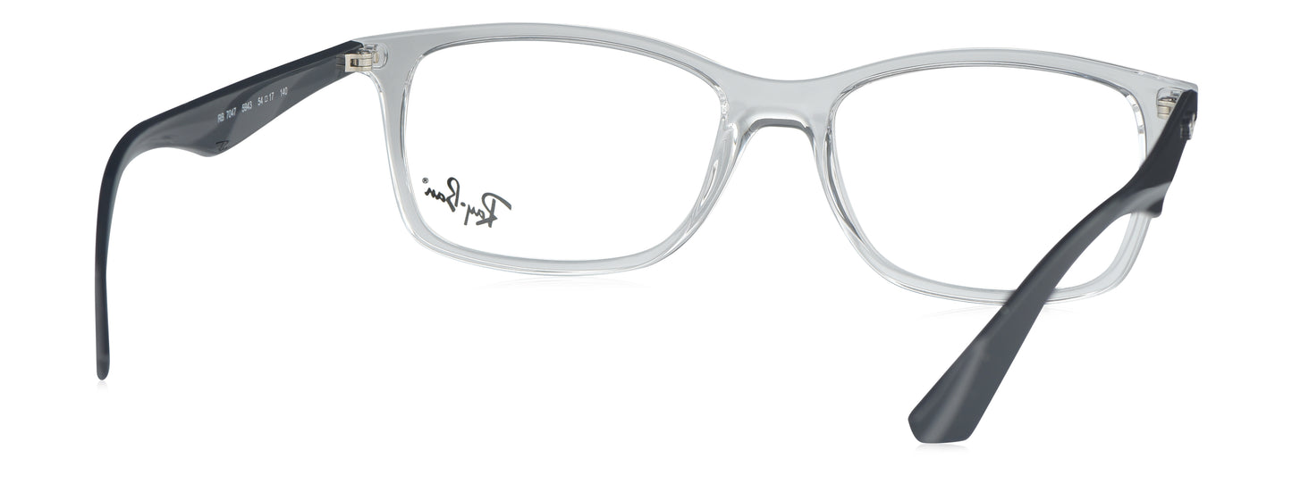 RB 7047 5943 medium Transparent/Black Unisex Premium Eyeglasses