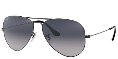 Ray-Ban 0RB3025I 004 Blue Gradient Grey Aviator Sunglasses