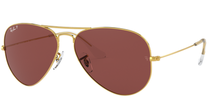 Ray-Ban ORB3025 9196AF 55 Violet Aviator Sunglasses