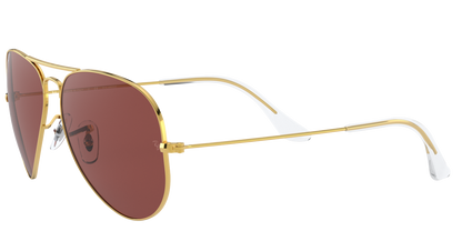 Ray-Ban ORB3025 9196AF 55 Violet Aviator Sunglasses