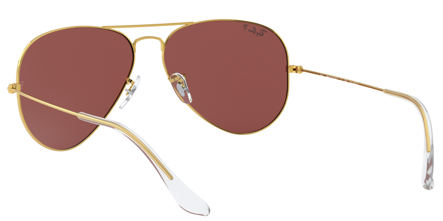 Ray-Ban ORB3025 9196AF 55 Violet Aviator Sunglasses