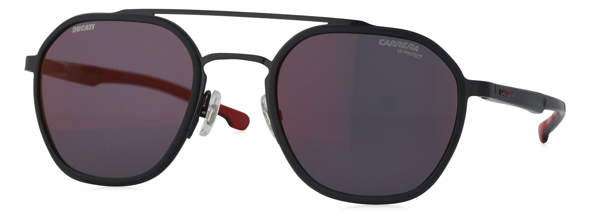 CARDUC 005/S Medium Black/Red Unisex Premium Sunglasses - Spetex.com