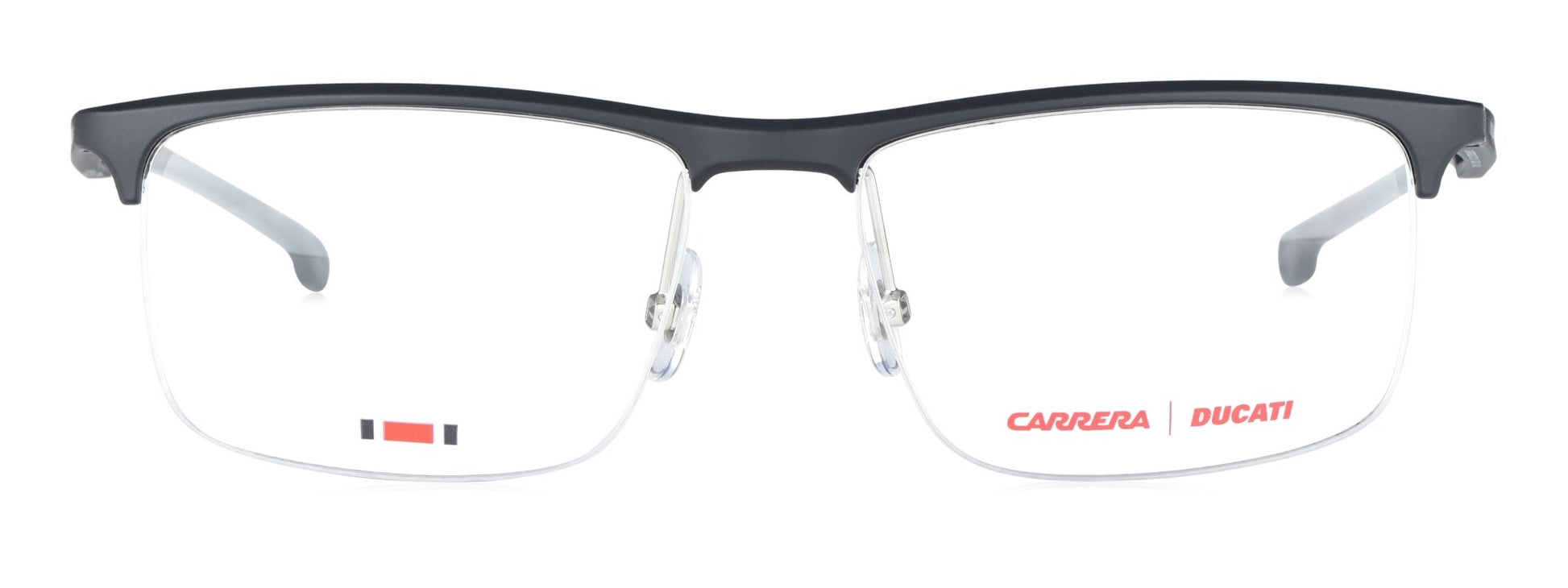 CARDUC 013 OIT 5516 Medium Black/Red Unisex Premium Eyeglasses - Spetex.com