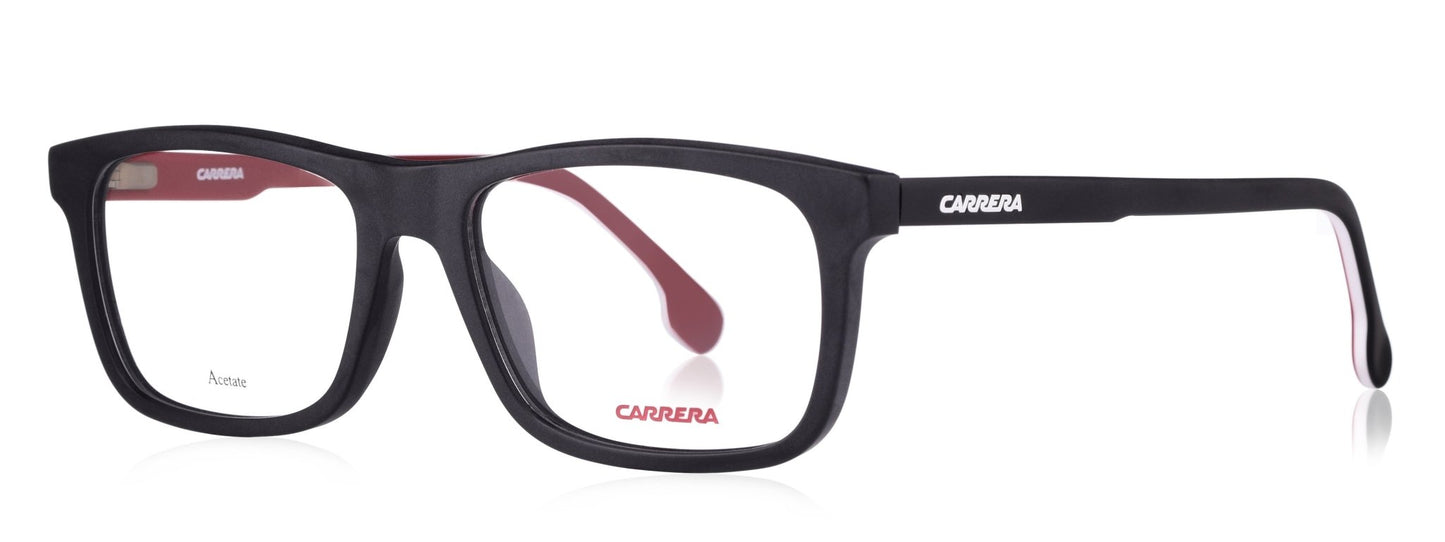 Carrera 1106 V 003 Medium Matte Black/Red Unisex Premium Eyeglasses - Spetex.com