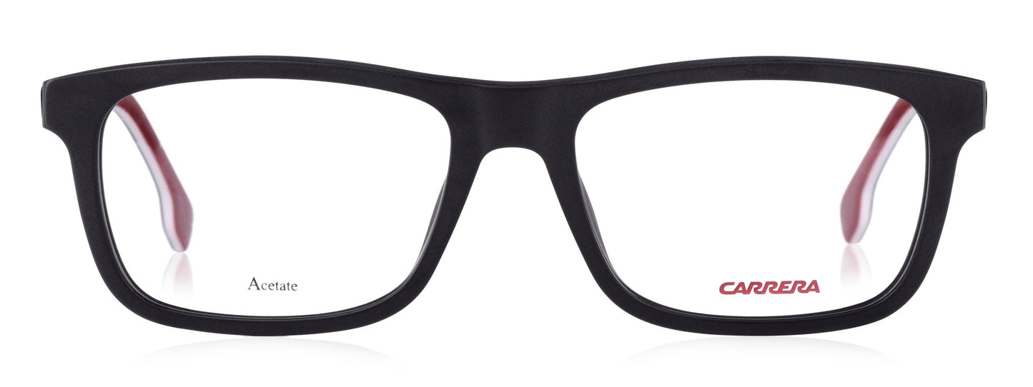 Carrera 1106 V 003 Medium Matte Black/Red Unisex Premium Eyeglasses - Spetex.com