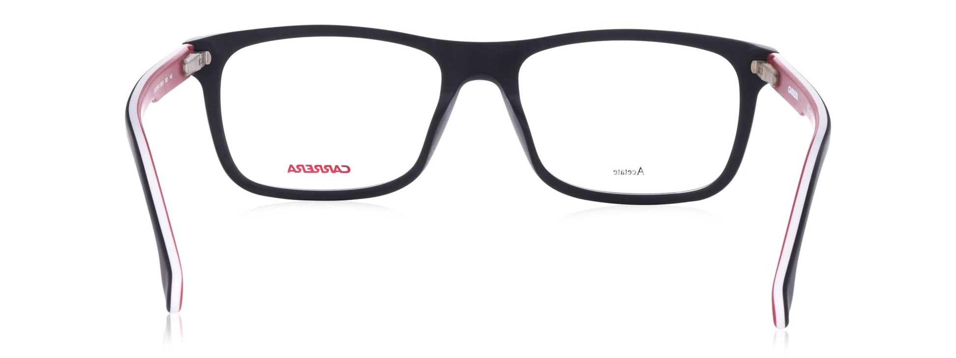 Carrera 1106 V 003 Medium Matte Black/Red Unisex Premium Eyeglasses - Spetex.com