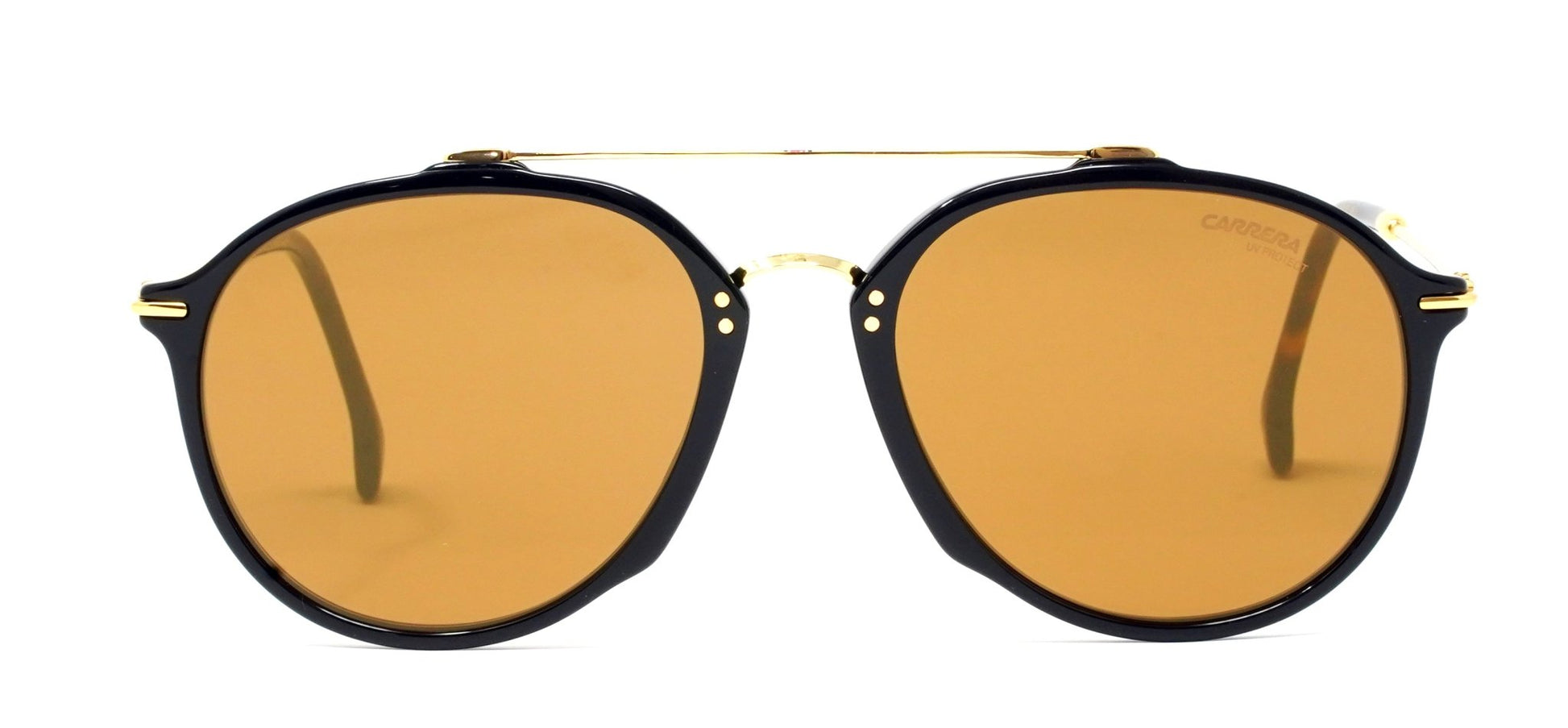 CARRERA 171/5 807 K1 Medium Black/Gold Unisex Premium Sunglasses - Spetex.com