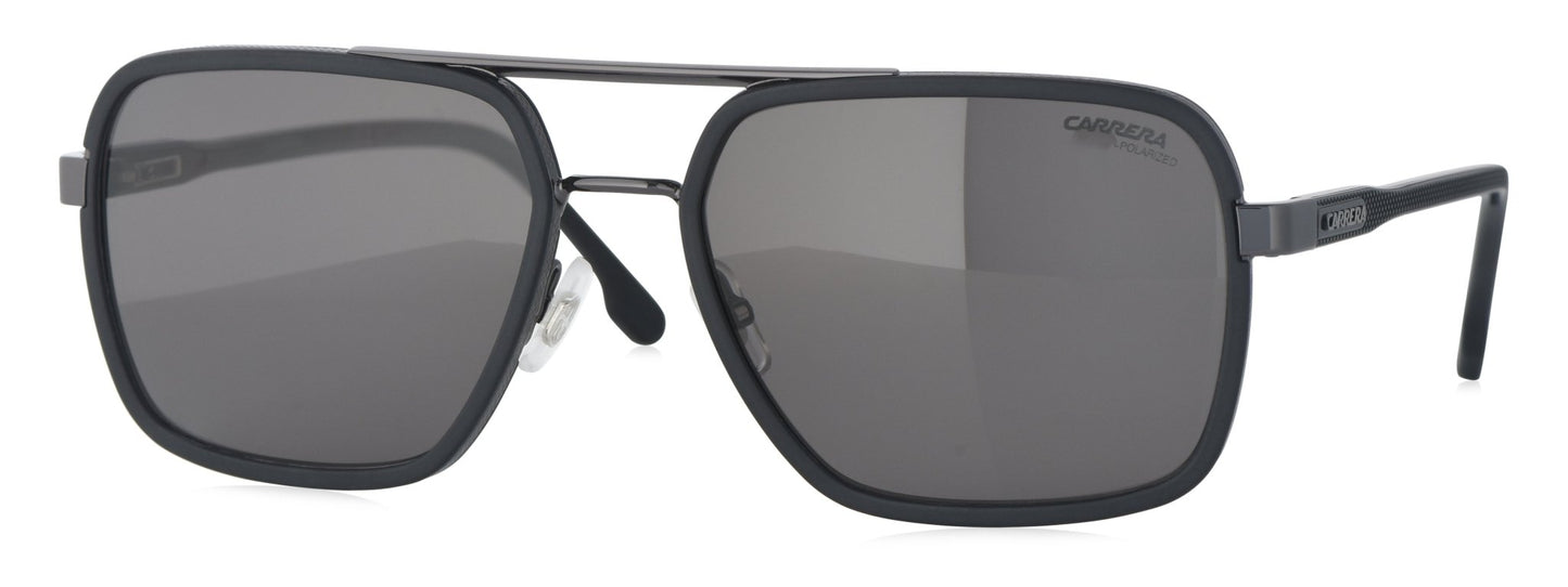 CARRERA 256/S V8IM9 Medium Matte Black Unisex Premium Sunglasses - Spetex.com