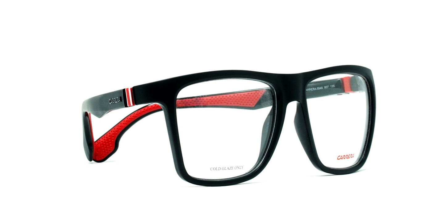 CARRERA 5549 807 Medium Black Unisex Eyeglasses - Spetex.com