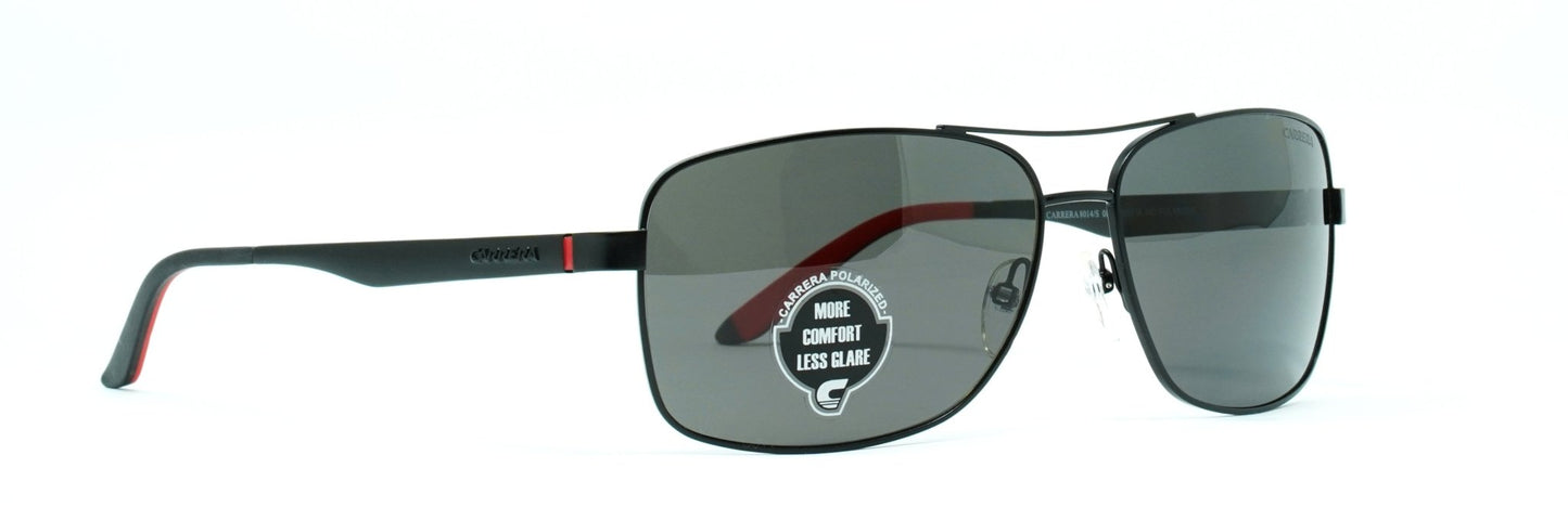 CARRERA 8014/S 003 Medium Black/G15 Unisex Polarized Sunglasses - Spetex.com