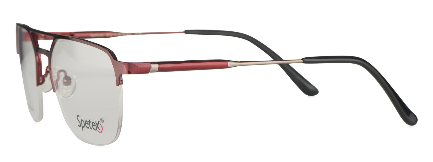 Spetex SPX 15014 MAROON Medium Maroon Unisex Eyeglasses