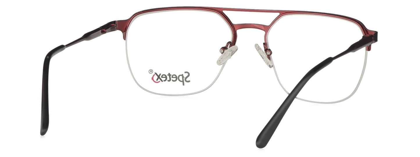 Spetex SPX 15014 MAROON Medium Maroon Unisex Eyeglasses