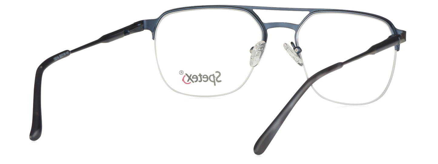 Spetex SPX 15014 SILVER Medium Silver Unisex Eyeglasses