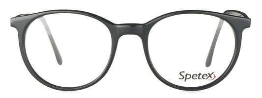 Spetex SPETEX M-9149 BLACK Medium Black Unisex Eyeglasses